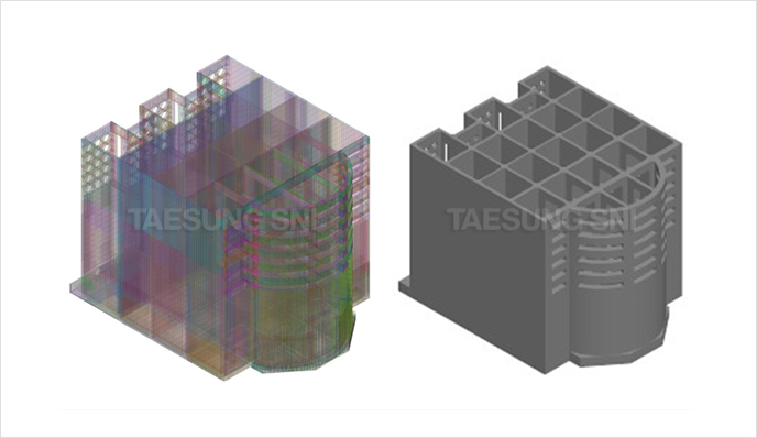 3D Fabrication Model & Shop Drawing, Samcheok Breakwater