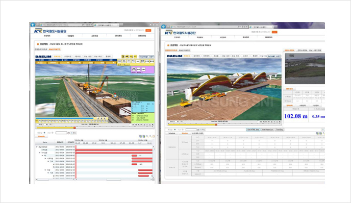 3D BIM simulation, Construction of Honam High-speed Railway 3-3