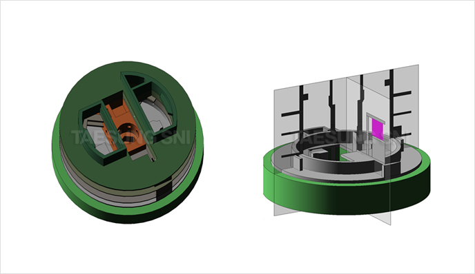 Making a trial product,BIM based radioactive Inventory information's 3D visualization & calculating